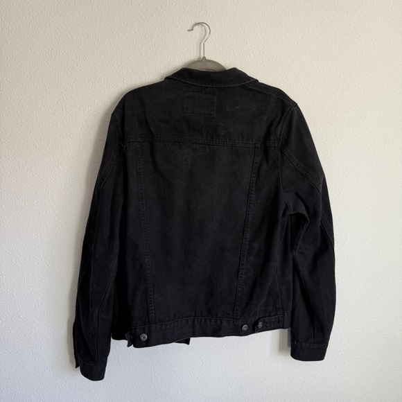 Forever 21 Men’s Black Denim Jacket Size Large - Picture 2 of 3